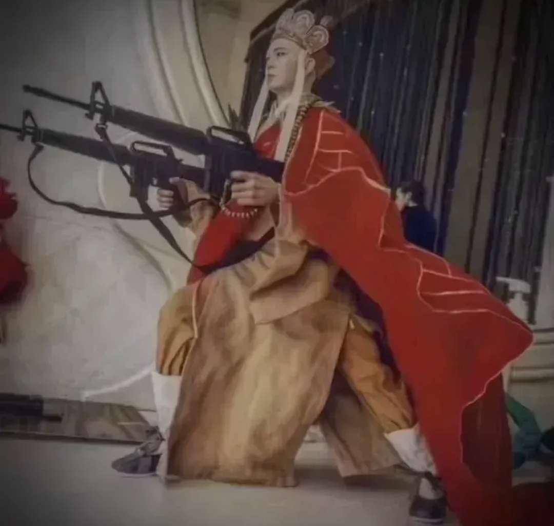 由于他的多
